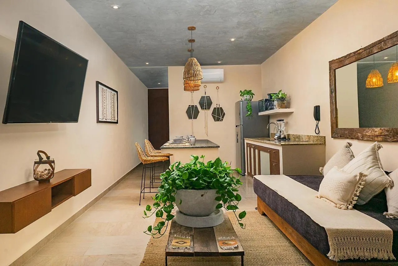 Studio Wterrace, Hammock, And Pool Access Tulum Apartment